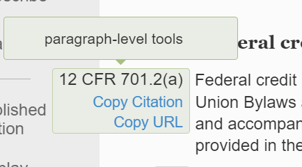 Copy Citation/URL Pop Up