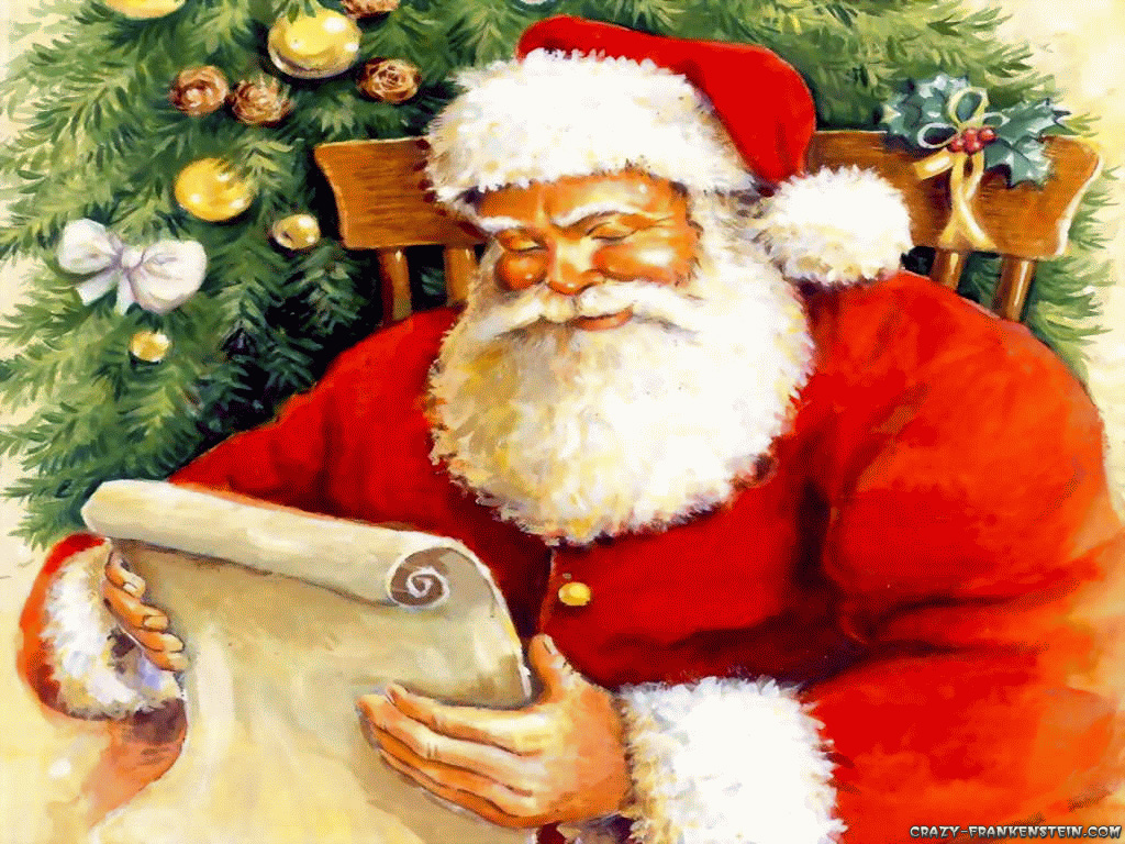 Image result for santa claus reading